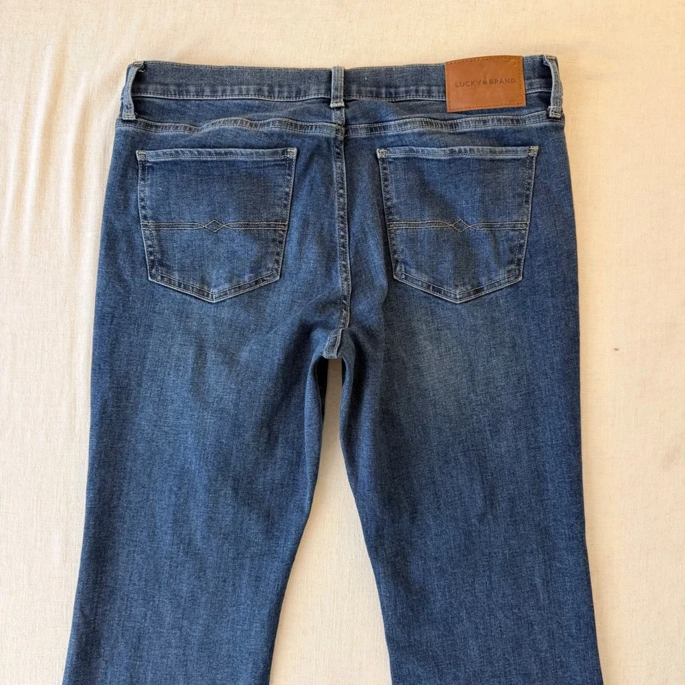 Lucky Brand Sweet Mid Rise Boot Jeans 14/32A Dark Wash Y2K Bootcut